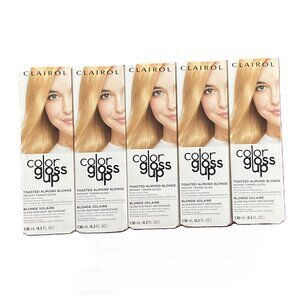 5X NEW Clairol Color Gloss Up Semi Permanent Hair Color, Toasted Almond Color